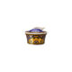 Sugar bowl (13 cm) from the Versace Medusa Blue collection in porcelain.
