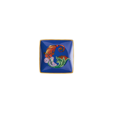 Coupelle carrée 12 cm plate