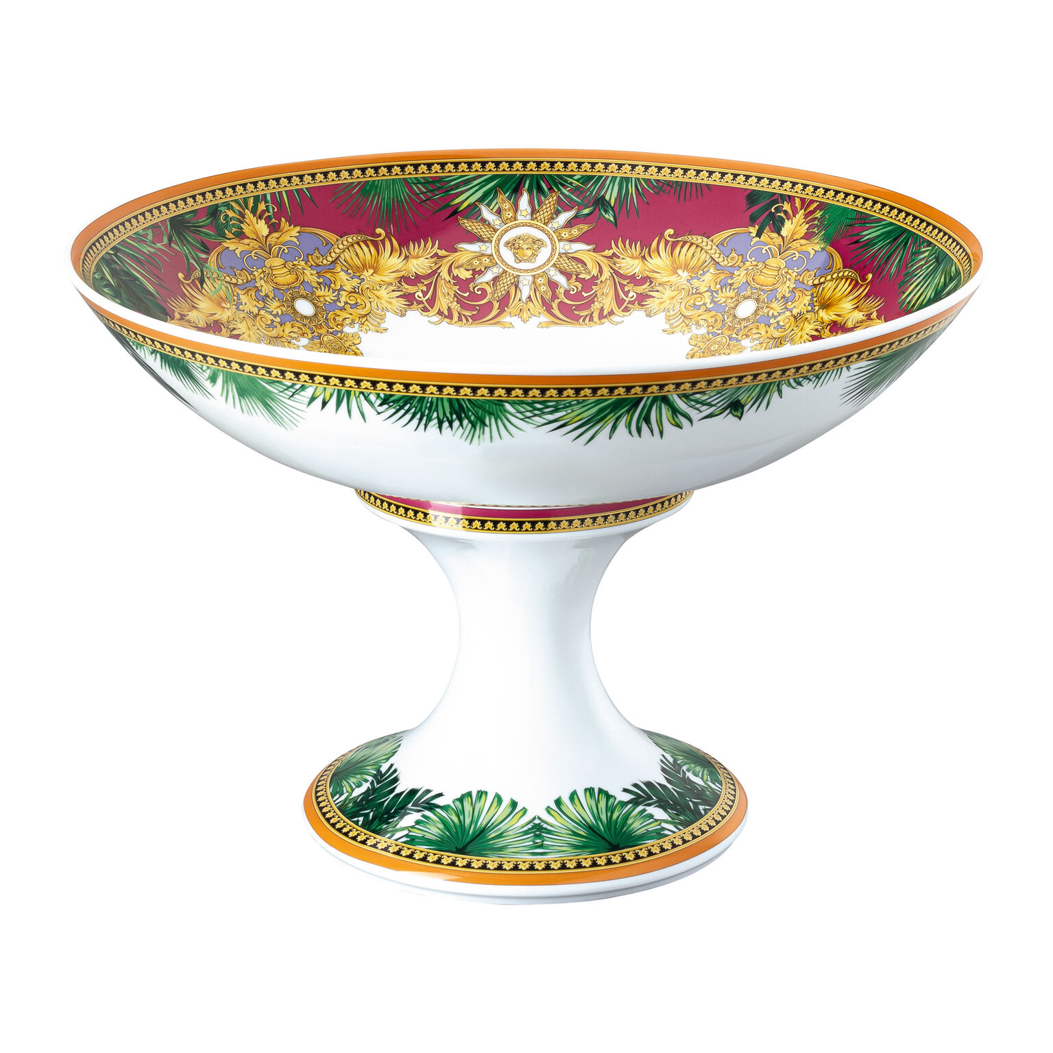 Versace Jungle Animalier Schale auf Fuß 35 cm