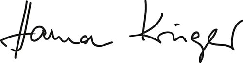 Signature Hanna Krüger Signature Hanna Krüger