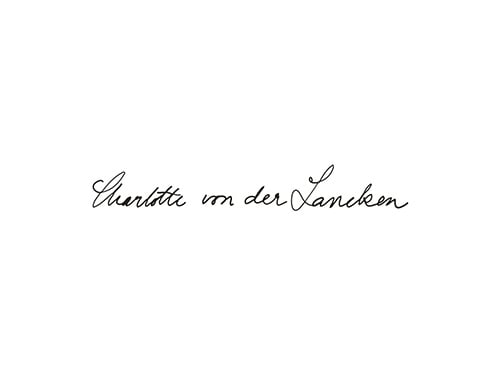 Signature Charlotte von der Lancken Signature Charlotte von der Lancken