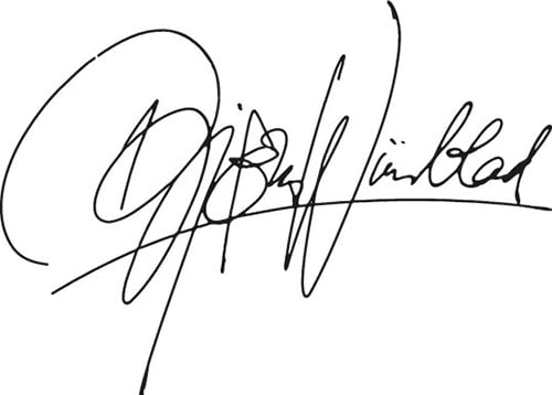 Signature Björn Wiinblad Signature Björn Wiinblad